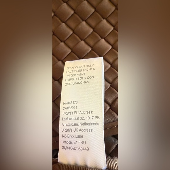 NWT Anthropologie Daily Practice Adjustable Woven Crossbody Bag Chocolate Brown - Picture 9 of 10